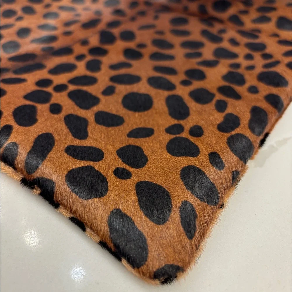 Clare V Leopard Print Fold Over Clutch - Picture 7 of 9